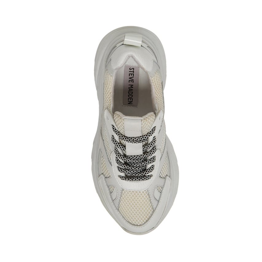 White Steve Madden Dia Women's Sneakers | PH 5190JPZ